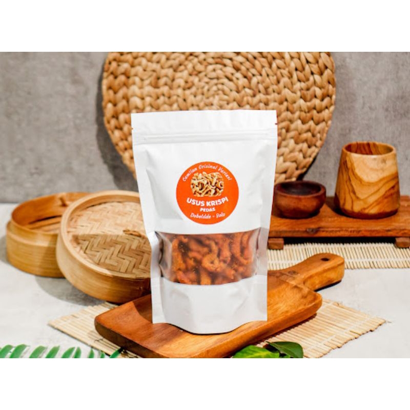 

usus krispi pedas daun jeruk