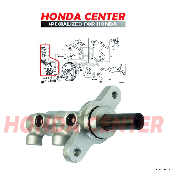 master sentral central rem brake master BM assy honda hrv 2015 2016 2017 2018 2019 2020 2021