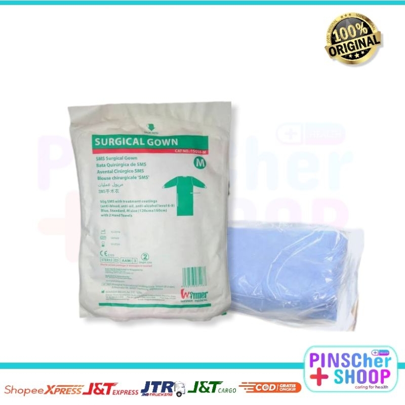 WINNER SURGICAL GOWN BAJU OPERASI JUBAH OPERASI M / L / XL / XXL