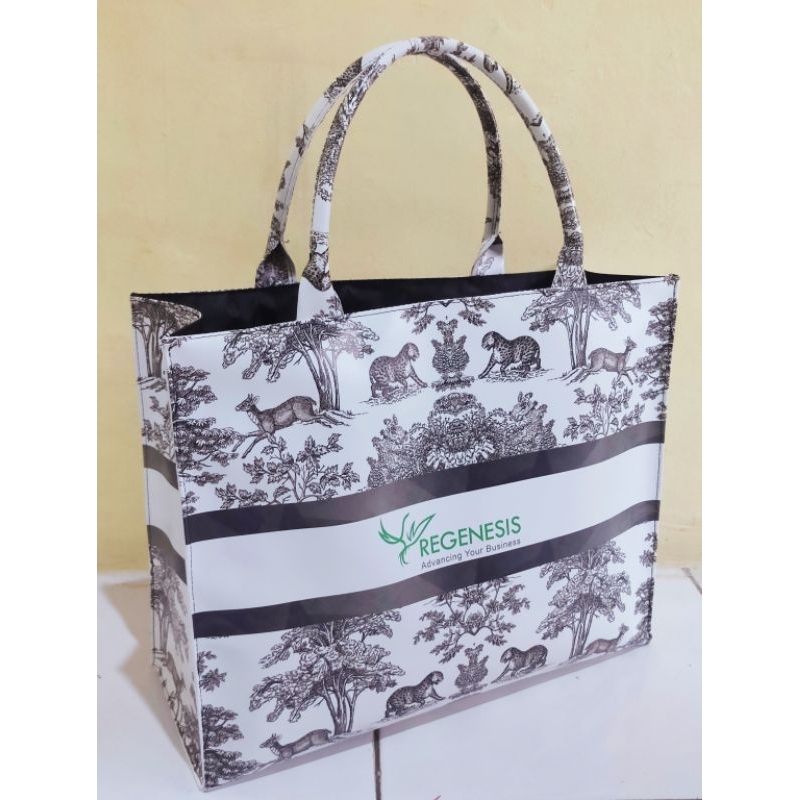 Tas tote bag/(D &amp; R bag/tas souvenir/tas aqiqah/Tas ultah/Tas premium/jinjing printing sumbu