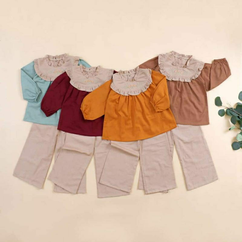 BABYMOI | Aira One Set Setelan Baju Muslim Anak Perempuan