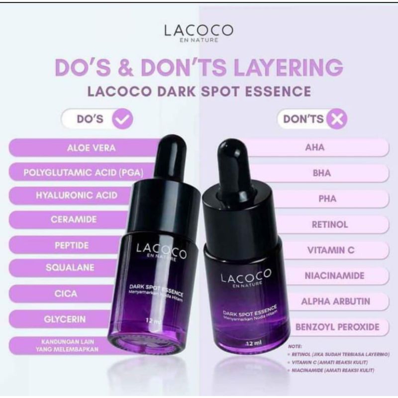 LACOCO LCANTIK FLEK NASA PENGHILANG NODA JERAWAT FLEK HITAM PADA WAJAH AMAN