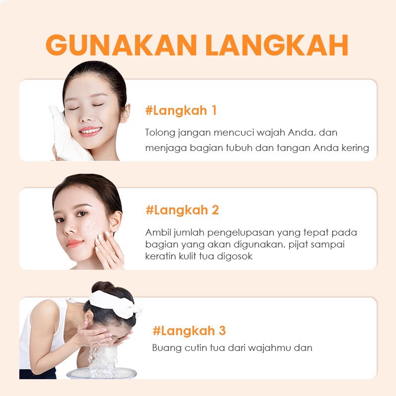 GMEELAN Exfoliating Gel Face Eksfoliasi Wajah Blackhead Clemaner Hydrating Gel With Niacinamide Improve Dull Skin