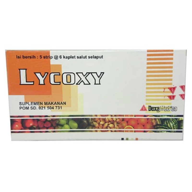 Lycoxy box 30 tablet ( multivitamin antioksidant lengkap )