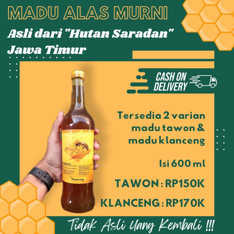 

Madu Alas Murni Asli Hutan Saradan