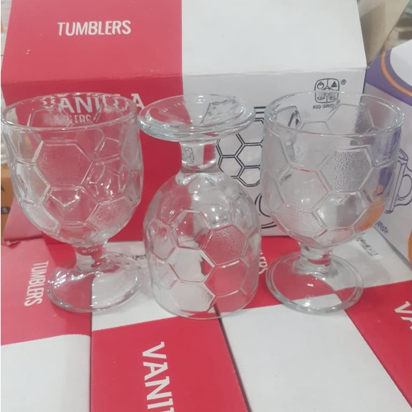Gelas Anggur Vanilla Tumblers 6Pcs (ICB-170/6-1WBP) / Gelas Cafe / Gelas Kopi / Gelas Teh / Gelas Lu