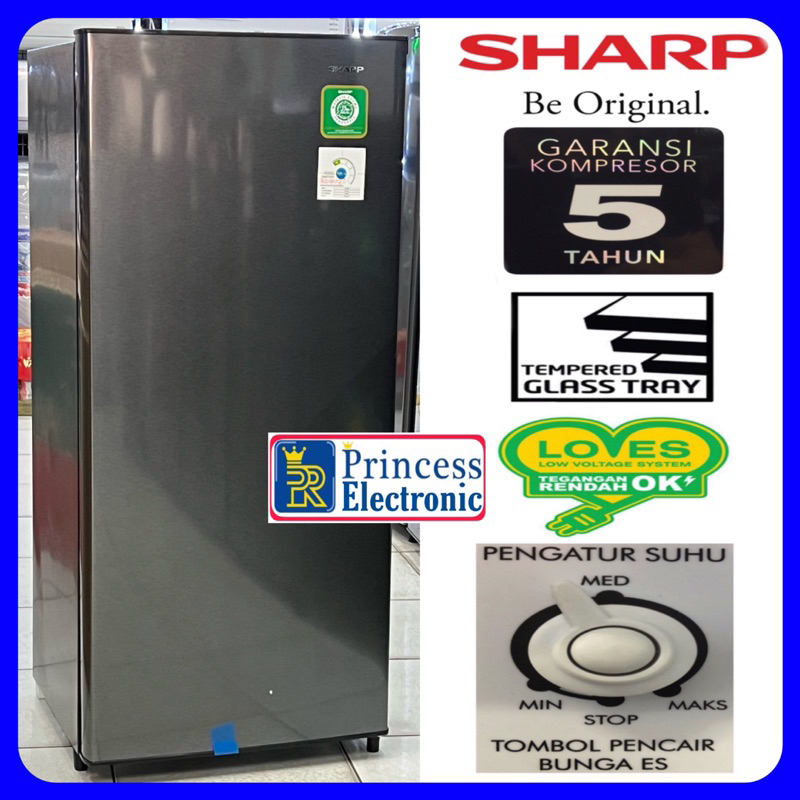 kulkas Sharp 1 pintu SJN 192 NHS Low watt