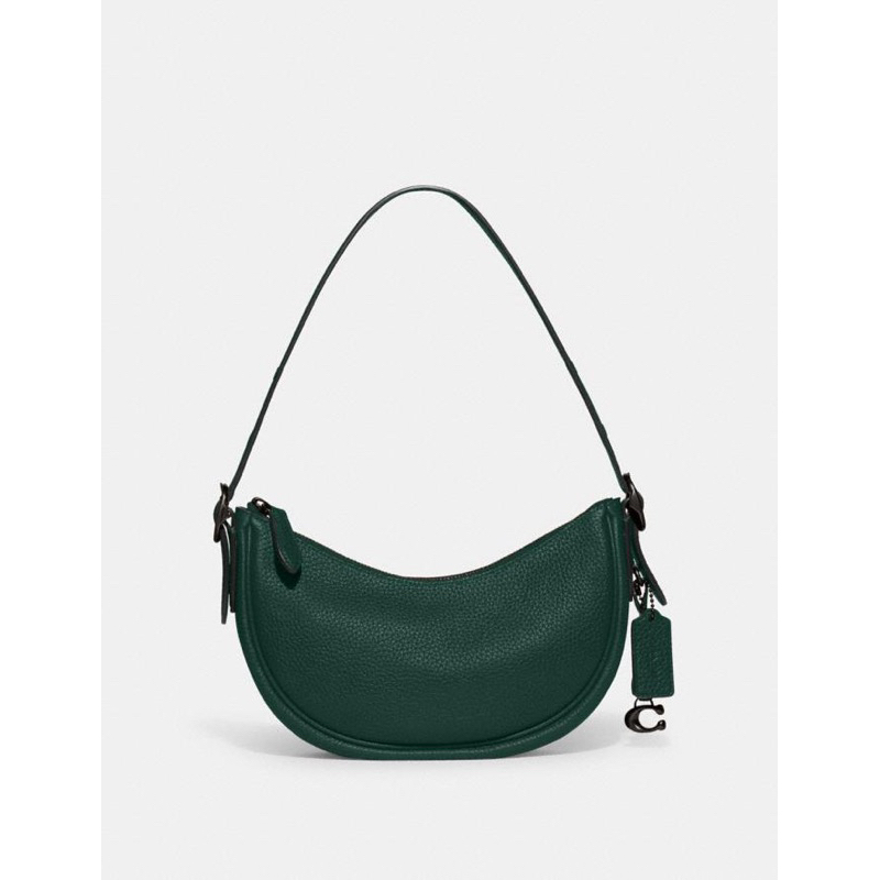 Coach Luna Shoulder Bag In Leather Green (CC439)