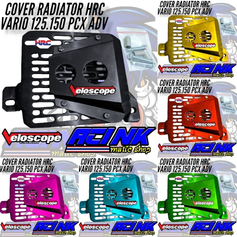 Cover radiator airscope hrc cnc vario 125 150 adv motif garis airscope