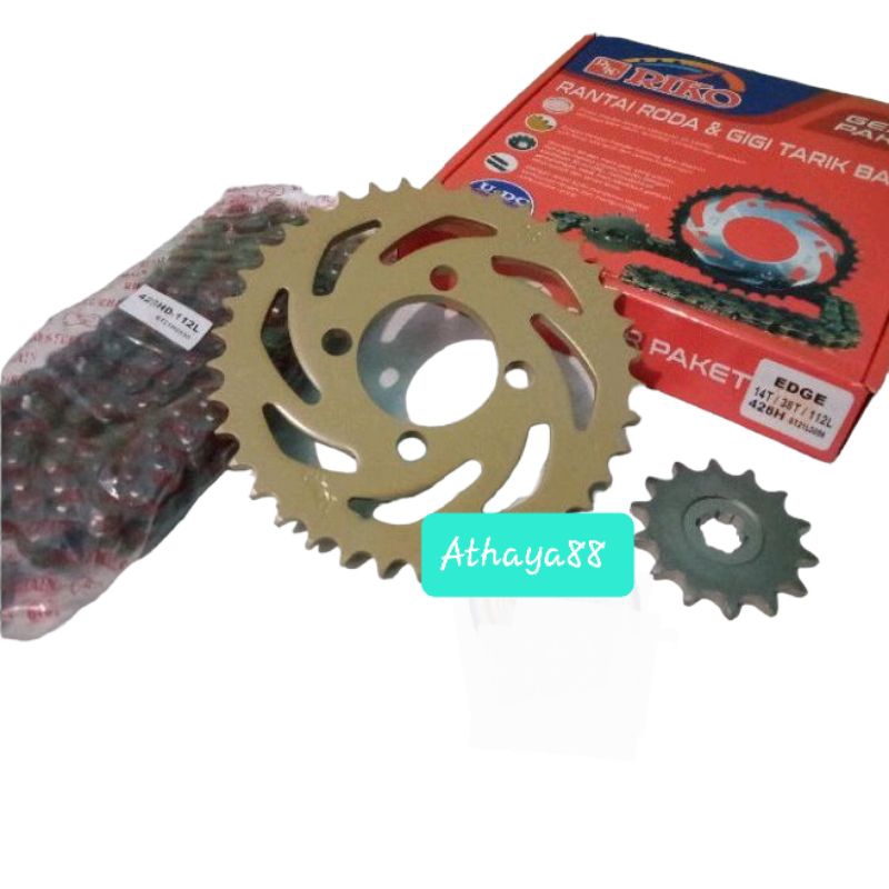 GEAR GIR SET GIR PAKET KAWASAKI EDGE RIKO PNP W175
