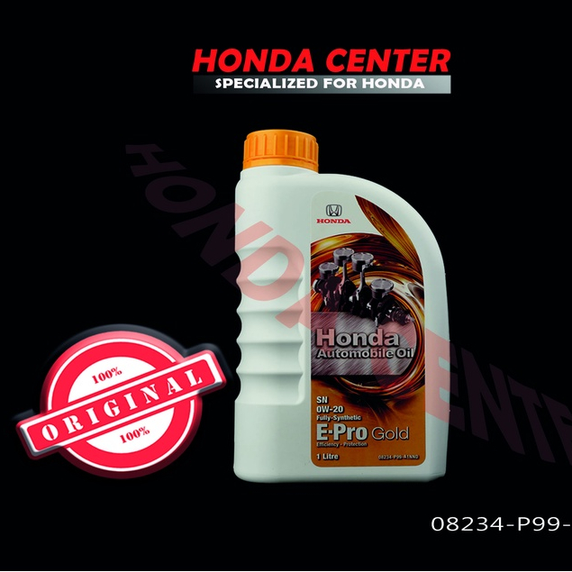 oli oil mesin engine e-pro gold sn 0w-20 1L full syintetic mobil honda 100% original honda