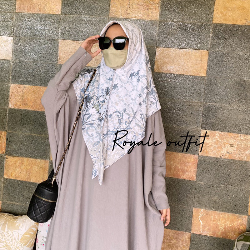 Mayra abaya batwing crincle premium