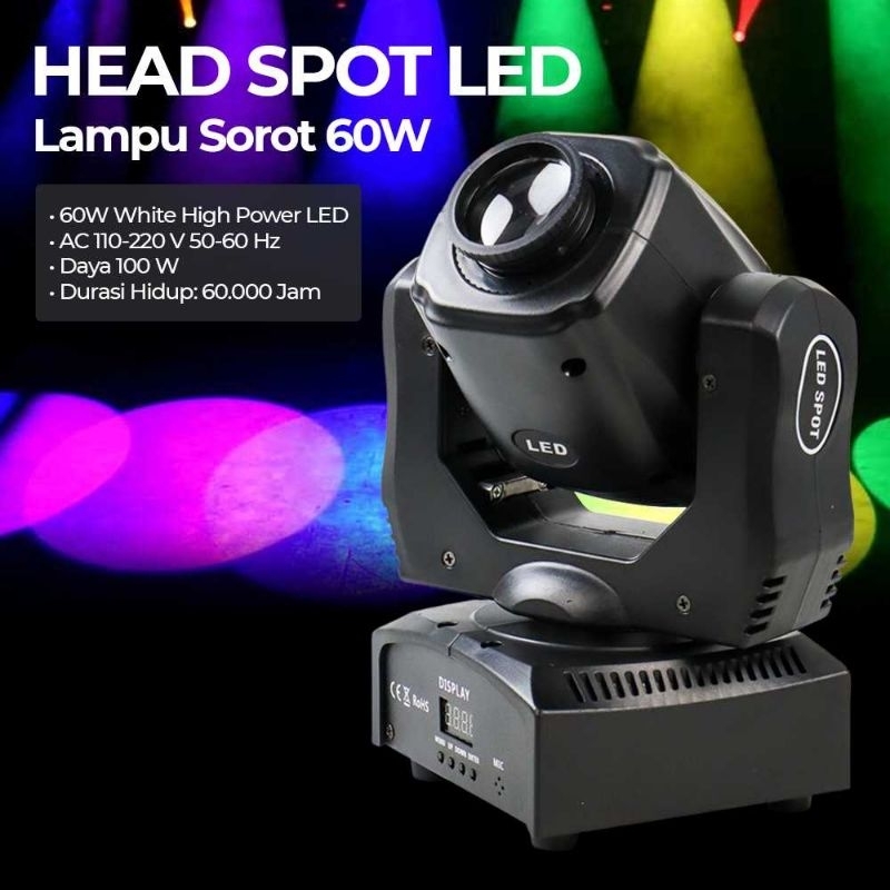 Gao Fei Lampu Sorot LED Spotlight 12 Degree 8 Color IP20 100W 220V - ZQ-B147B