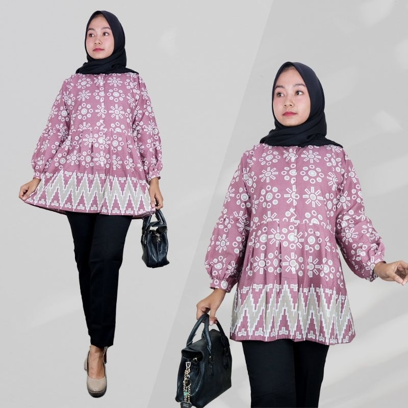 Blus Batik Soft Lengan Panjang- Naira Batik