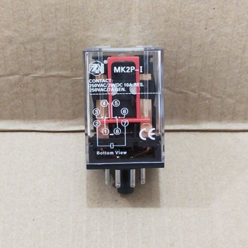 RELAY 12V 8P BULAT MK2P-1 RILAY CONTACT 12 VOLT 8 KAKI PIN 10A