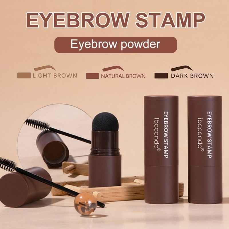 IBCCCNDC Eyebrow Powder Stamp Cetakan Alis Instan Mudah Digunakan Sebagai Face Contour &amp; Cover Hairline / IBCCCNDC Stamp Shaping Powder Stempel Alis