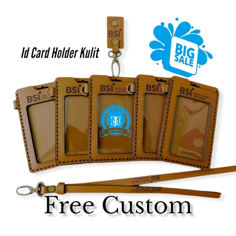 

Id Card Holder Kulit Bank Syariah Indonesia / Custom All Instansi dan Perusahaan