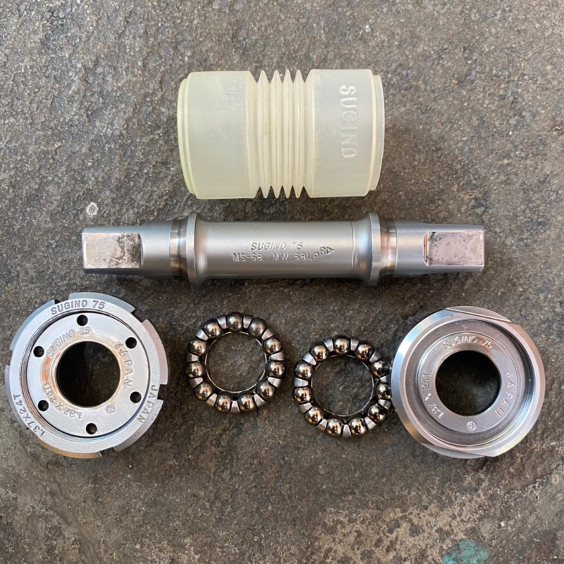 Bb Kotak Bottom Bracket Sugino 75 Japan NJS 110mm Used Good Condition Fixie Single Speed