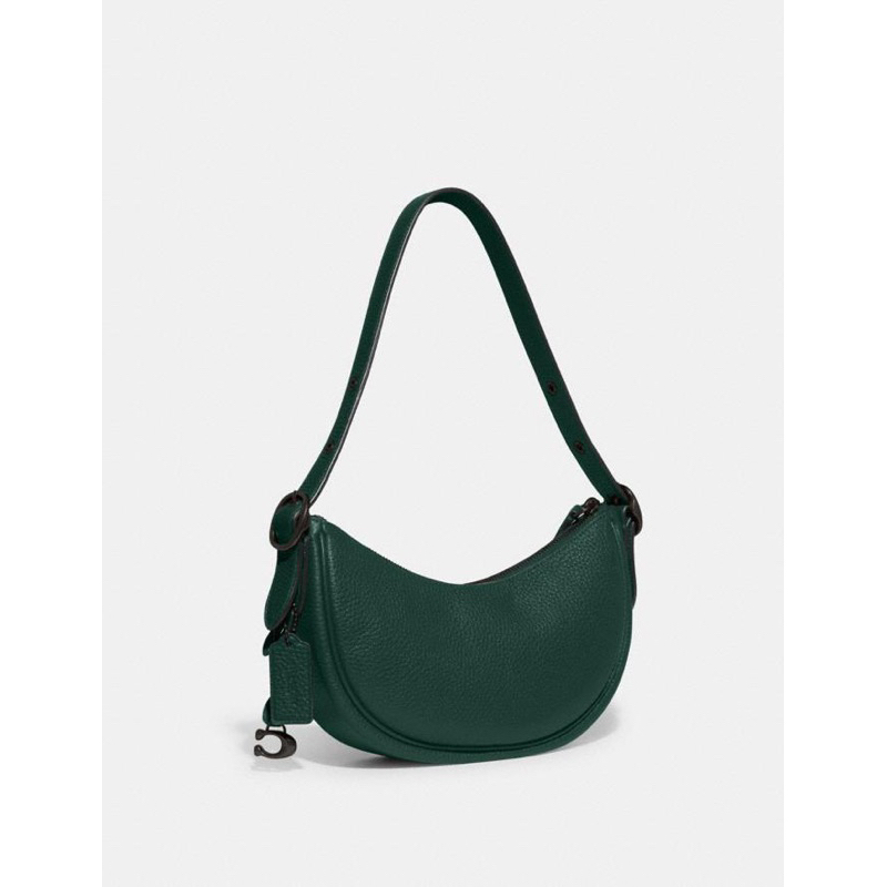 Coach Luna Shoulder Bag In Leather Green (CC439)