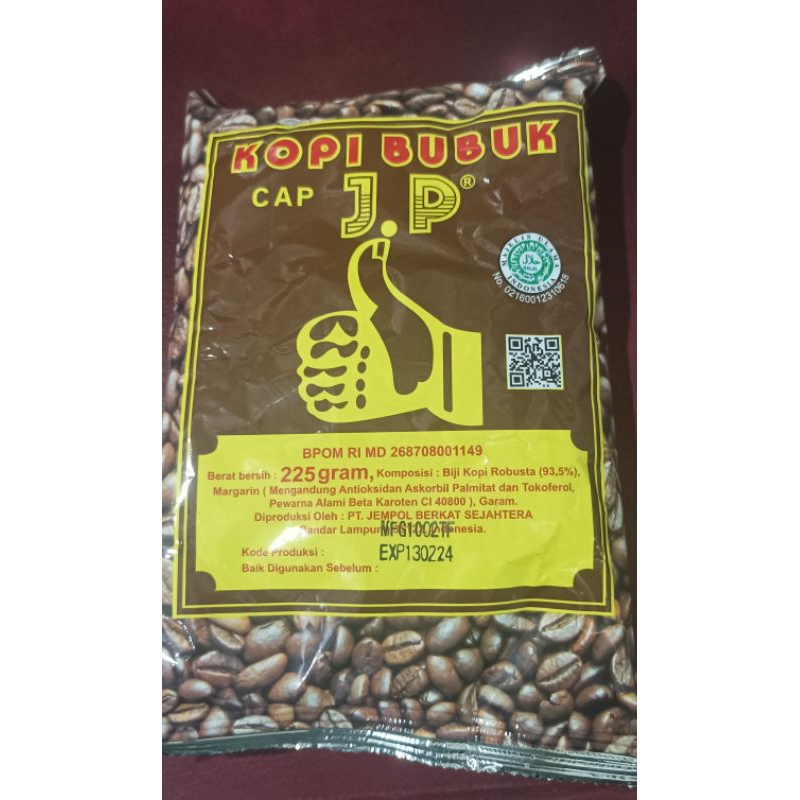 

Kopi Jempol Lampung Dijamin Asli BPOM Halal Uk 225 gram