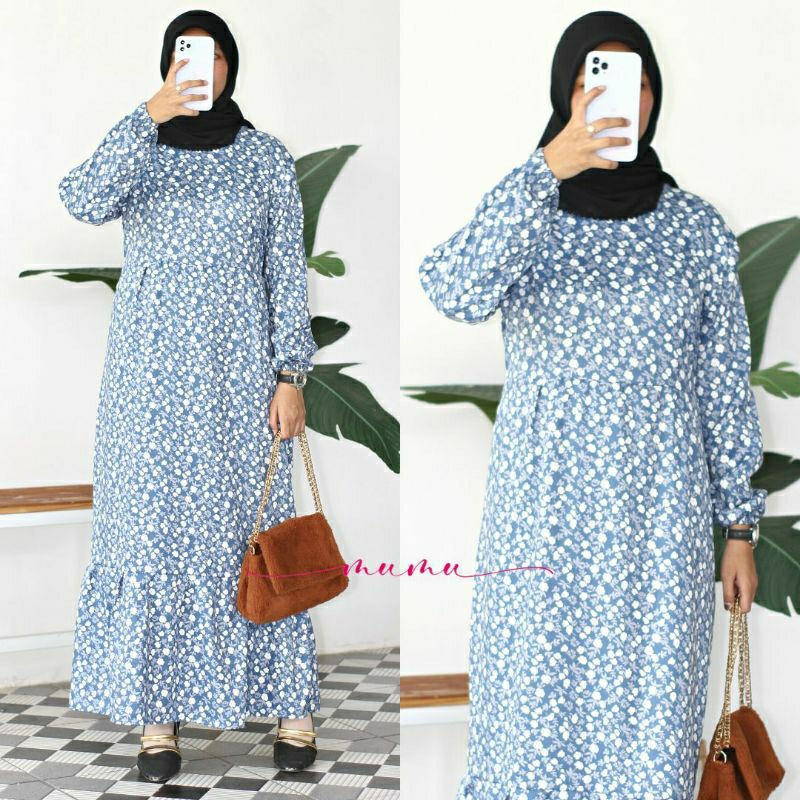 MUMU - Livi Dress Gamis Kaos Shakila Impor Terbaru  by Mumu grosir  Fashion Solo