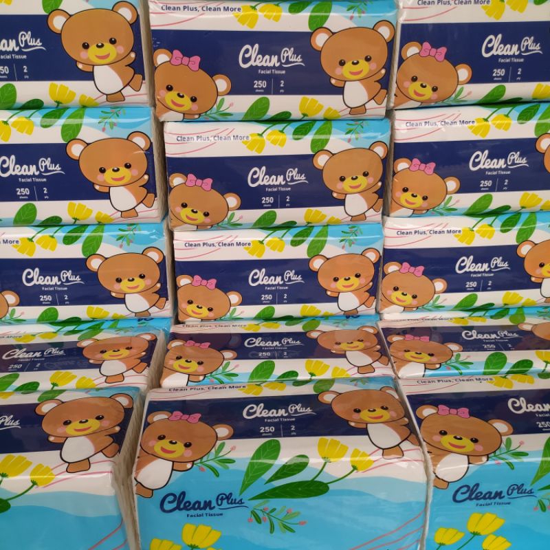 Paket 10 Pcs Tisu Cleanplus 250 sheets Tissue Tisue Cleanplus