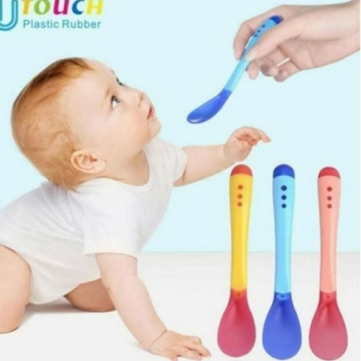 SENDOK MAKAN BAYI SILICON /garpu makan bayi