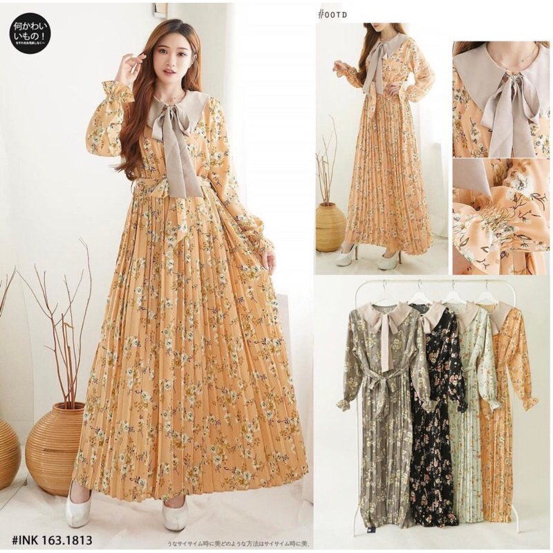 VELIA PREMIUM DRESS - GAMIS IMPORT KOREAN STYLE PLISKET