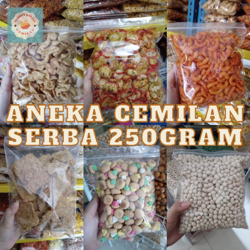 

[PART-1] ANEKA CEMILAN 250GRAM / SNACK KILOAN MURAH / SERBA 250G / ZAHRA'S DJAJAN