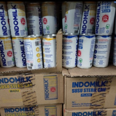 

(1 Karton) INDOMILK Susu Steril Honey Botol 24 x 189ml