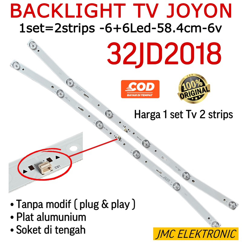 BACKLIGHT TV LED 32 INC JOYON 32JD2018 LAMPU LED TV JOYON 32JD2018