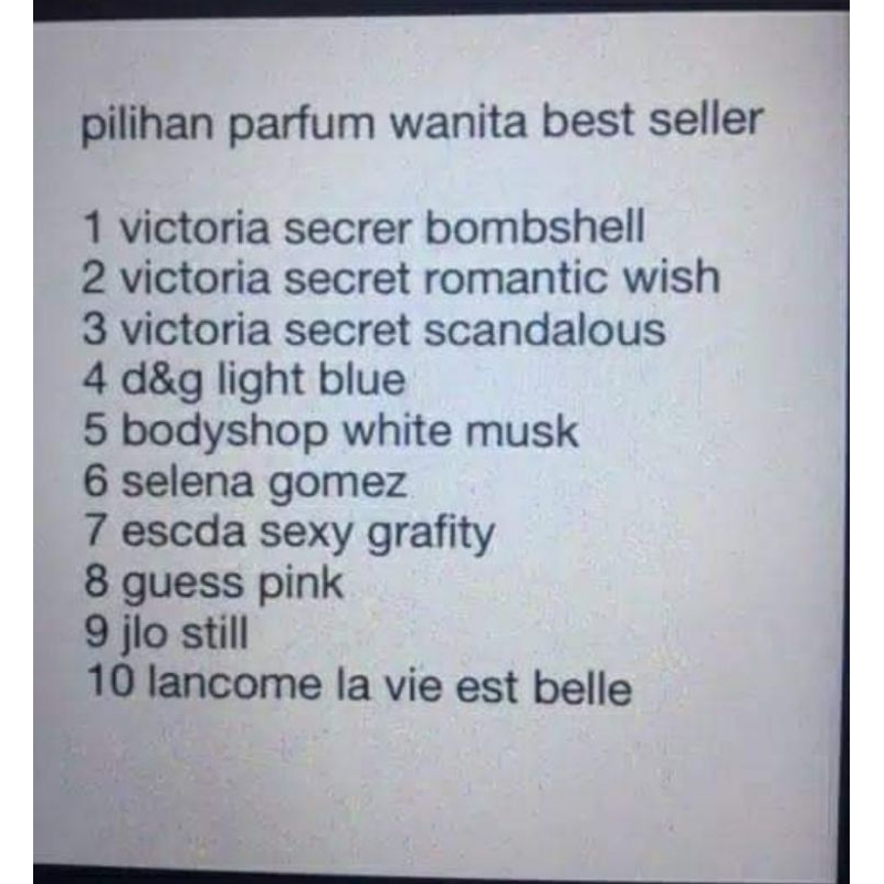 inspired parfume 50ML (botol Chanel Black)