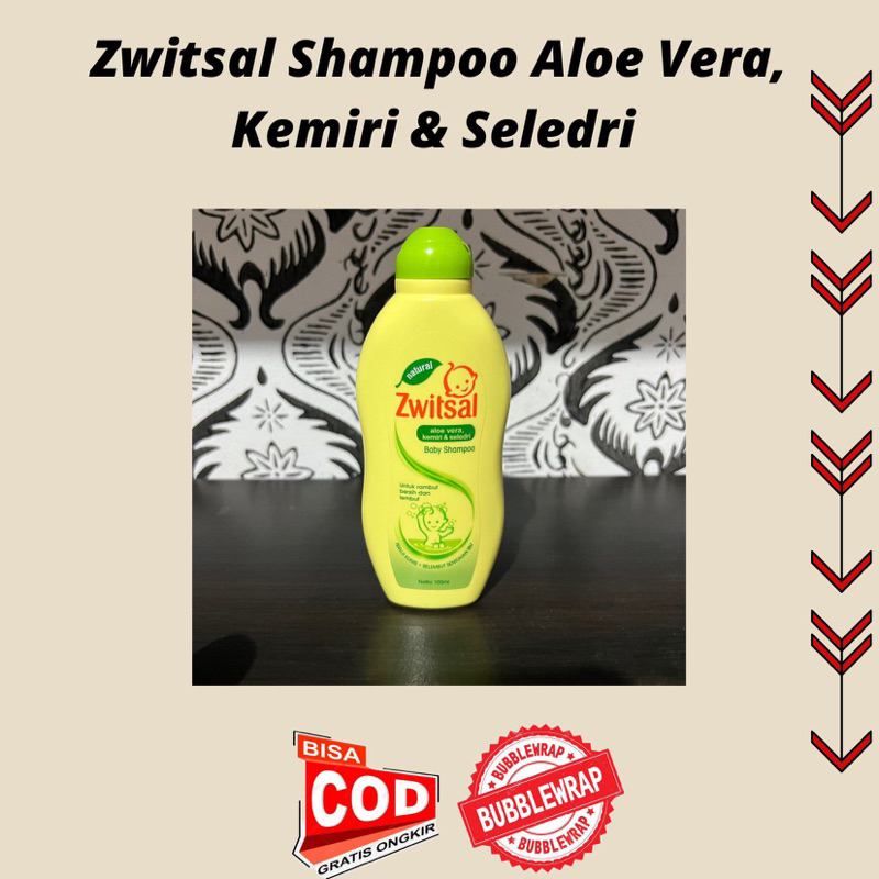 Zwitsal Shampoo Aloe Vera , Kemiri &amp; Seledri 100 Ml