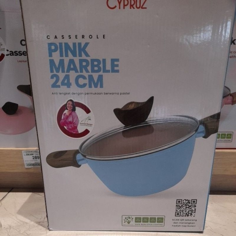 casserole  panci anti lengket  PINK MARBLE