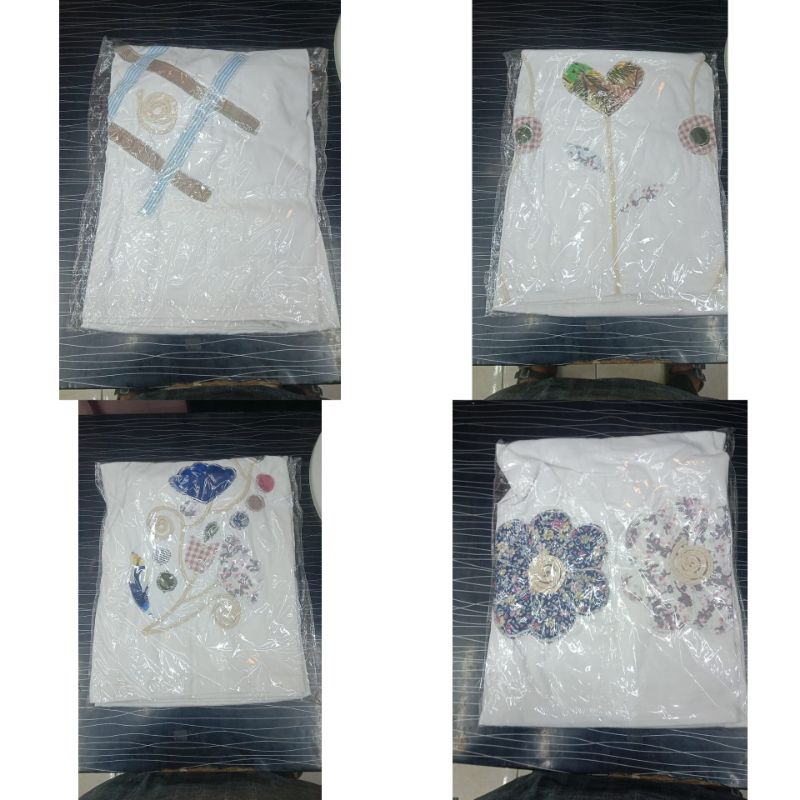 pakaian muslim baju harian baju rok setelan L_A ROK KATUN BANGKOK putih  "VARIAN BARU" /santri/santr