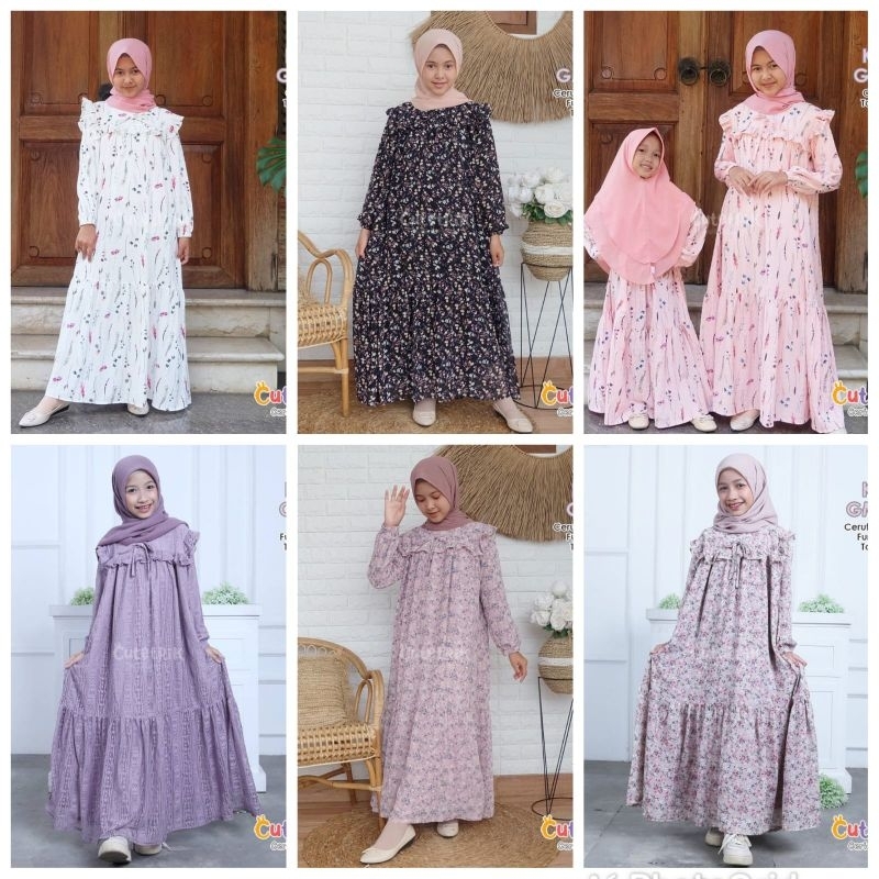 Gamis Anak Perempuan Remaja Cutetrik Gamis Kimira