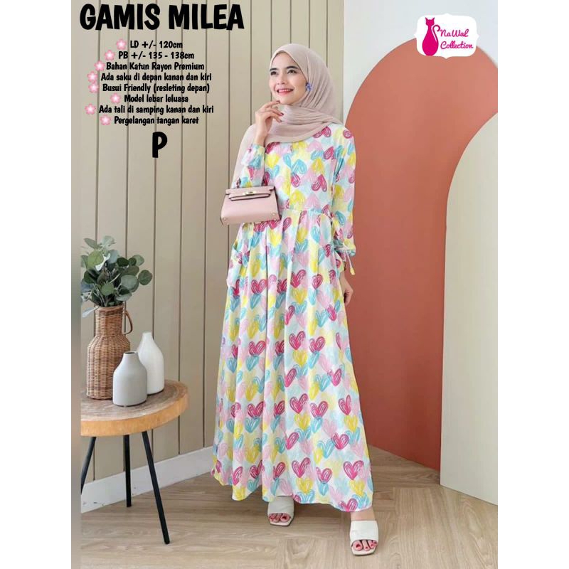 Gamis Terbaru Milea Dress By Nawal