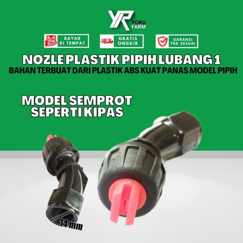 Nozzle sprayer elektrik plastik kepala pipih GRIYA PETSHOP