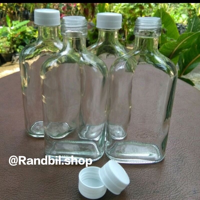 Botol kaca Gepeng 250ml