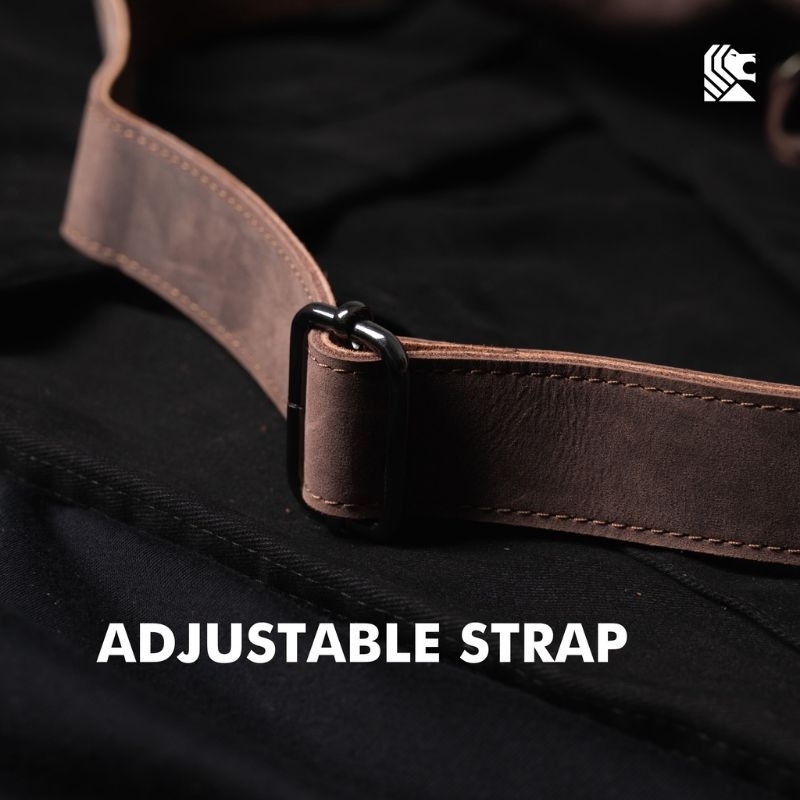 Waistbag Pria Cowok Tas Pinggang Slempang Bahu Bahan 100% Kulit Asli Keren Pria Laki-laki Model Dada Terbaru Jeiger Series Branded Original