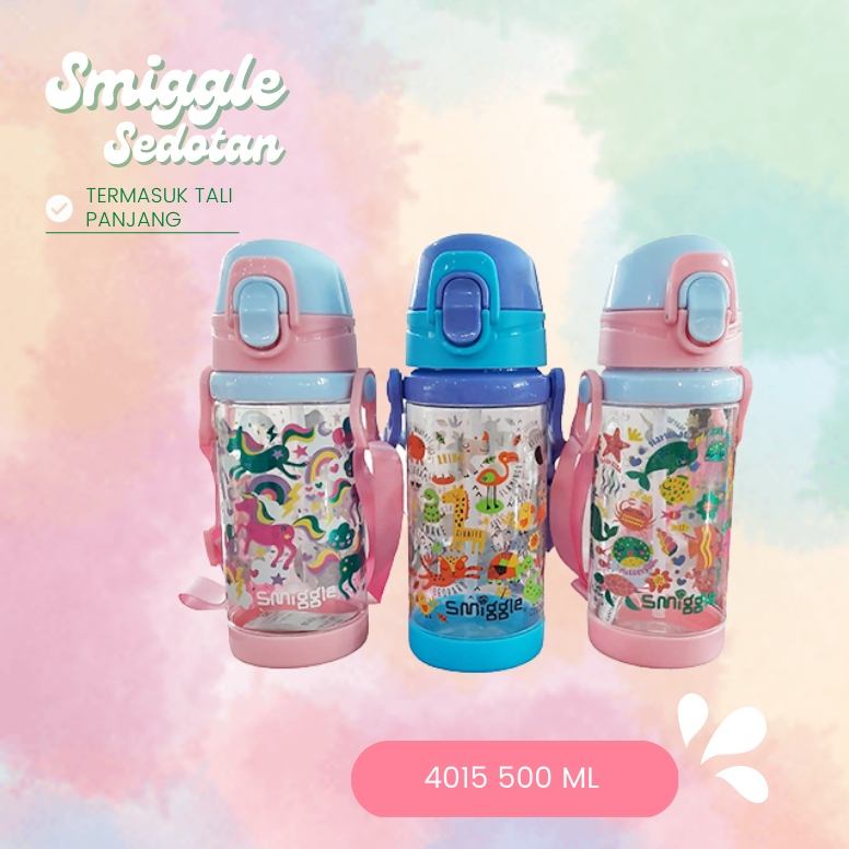 Smiggle Botol Minum Anak Sedotan