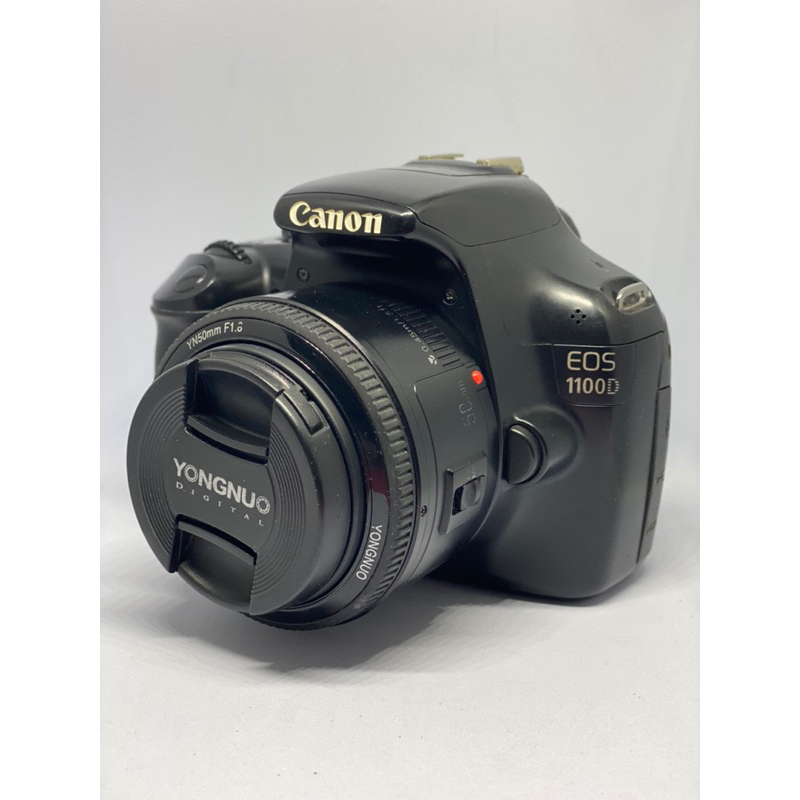 CAMERA CANON 1100D LENSA FIX YONGNUO 50MM F1.8 PAKET BOKEH