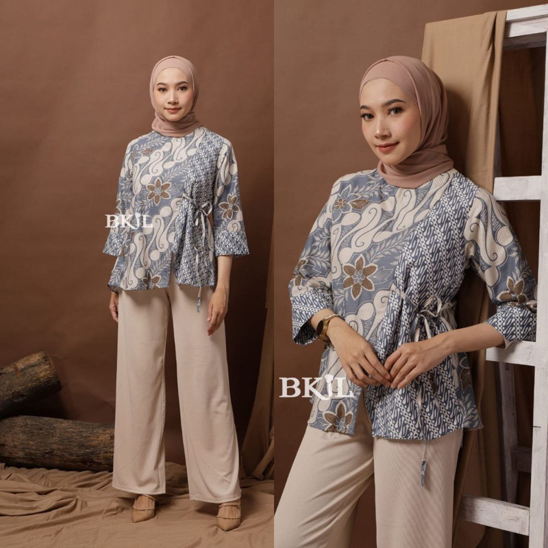 BATIK WANITA MODERN MONALISA GENES M,L,XL asli PEKALONGAN