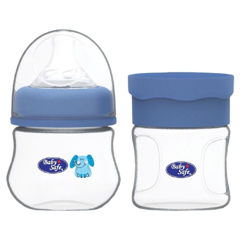 Baby safe wnc2 feeding bottle &amp; food container - botol susu dan food kontainer 2in1