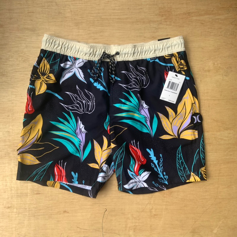 HURLEY celana pendek domino volley pantai boardshort NEW ORIGINAL 100%