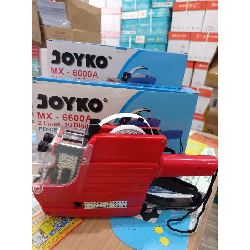 

mesin label 2baris joyko MX-6600A/mesin tembak harga 2baris joyko MX-6600A