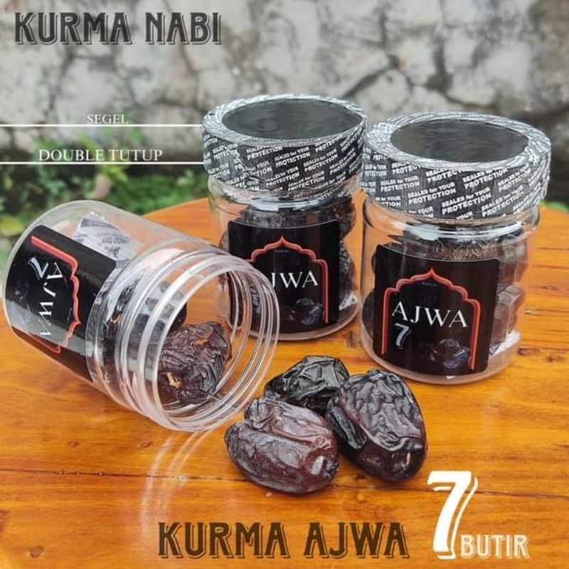 

Kurma Ajwa Al Madinah 7 Butir Kurma Nabi Oleh-Oleh Haji Umroh