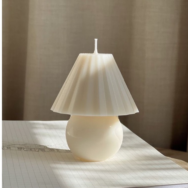 Lamp candle / vintage lamp candle korea / pleated table lamp candle / lilin lampu meja korea / Lilin