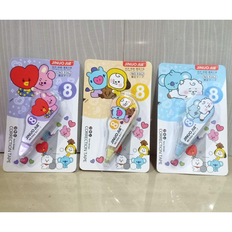 Correction tape/tip-ex kertas/Tipe-X karakter lucu trondol/Tipe-X roll/ tip-x