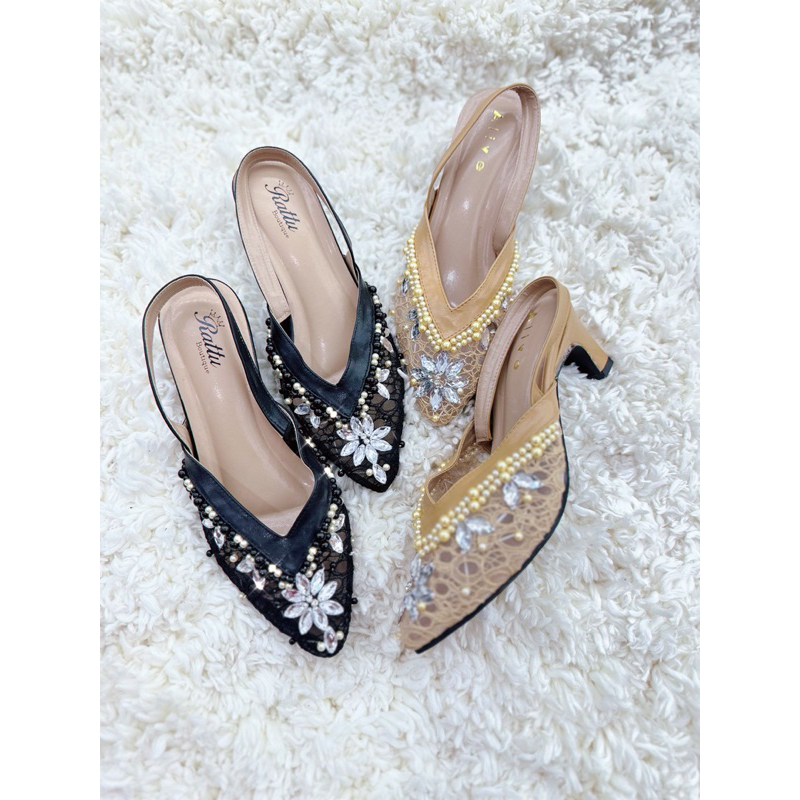 TERMURAH!!! HEELS 5cm TALI NEW MARWAH PAYET PREMIUM